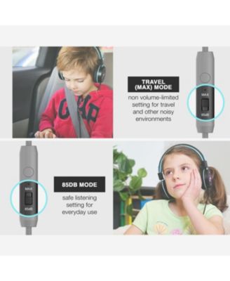 KidJamz KJ55U (2 Pack) USB-C Kid s Headphones w/ LED Lights