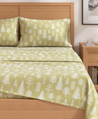Lodge Print Ultra-Soft Turkish Cotton Flannel Sheet Set