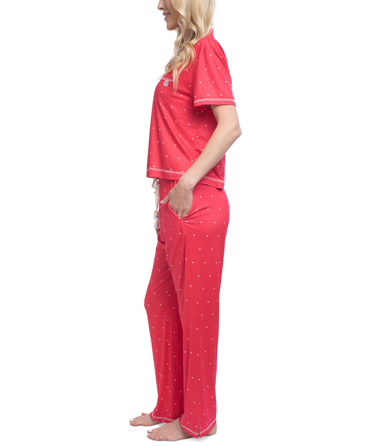 OCEAN PACIFIC WOMEN'S MILD AT HEART PRINTED PAJAMA SET 