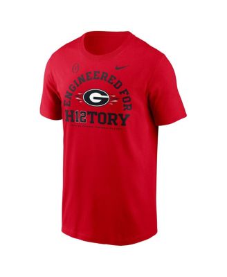 Men's Red Georgia Bulldogs 2024 College Football Playoff Engineered for History T-Shirt
