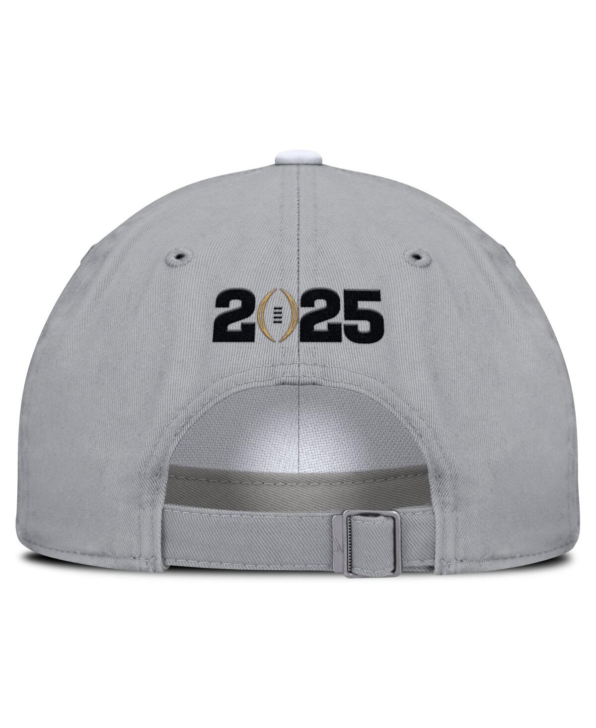 Nike Men's And Women's White/gray Smu Mustangs 2024 College Football Playoff Club Adjustable Hat In White,gray