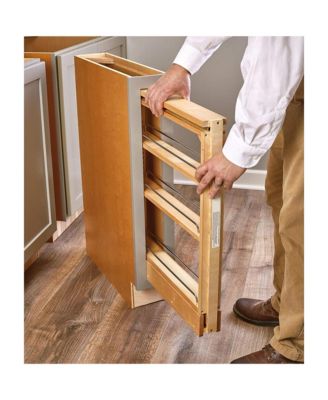 3" Pullout Shelf Organizer Rack for Cabinet Base Filler, 438-BC-3C