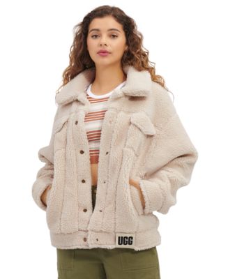 UGG® UGG Women's Frankie Sherpa Fleece Trucker Jacket - Macy's