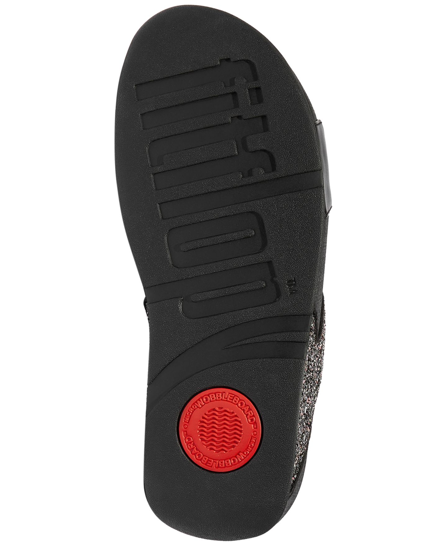 Женские сандалии FitFlop Lulu Multi-Tonal Glitter Wedge, цвет: Чёрный разноцветный — фото 5