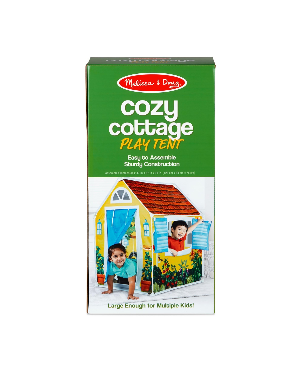 Melissa & Doug Cozy Cottage Play Tent In Multicolor