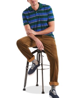 Men's Striped Classic-Fit Deck Polo Shirt