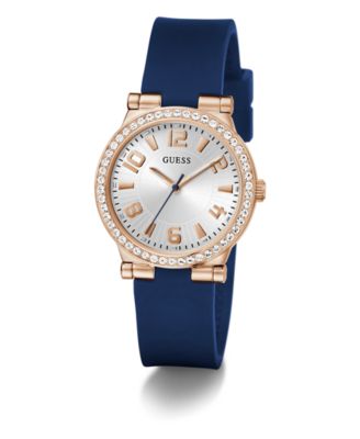 Women's Analog Blue Silicone Watch, 32mm