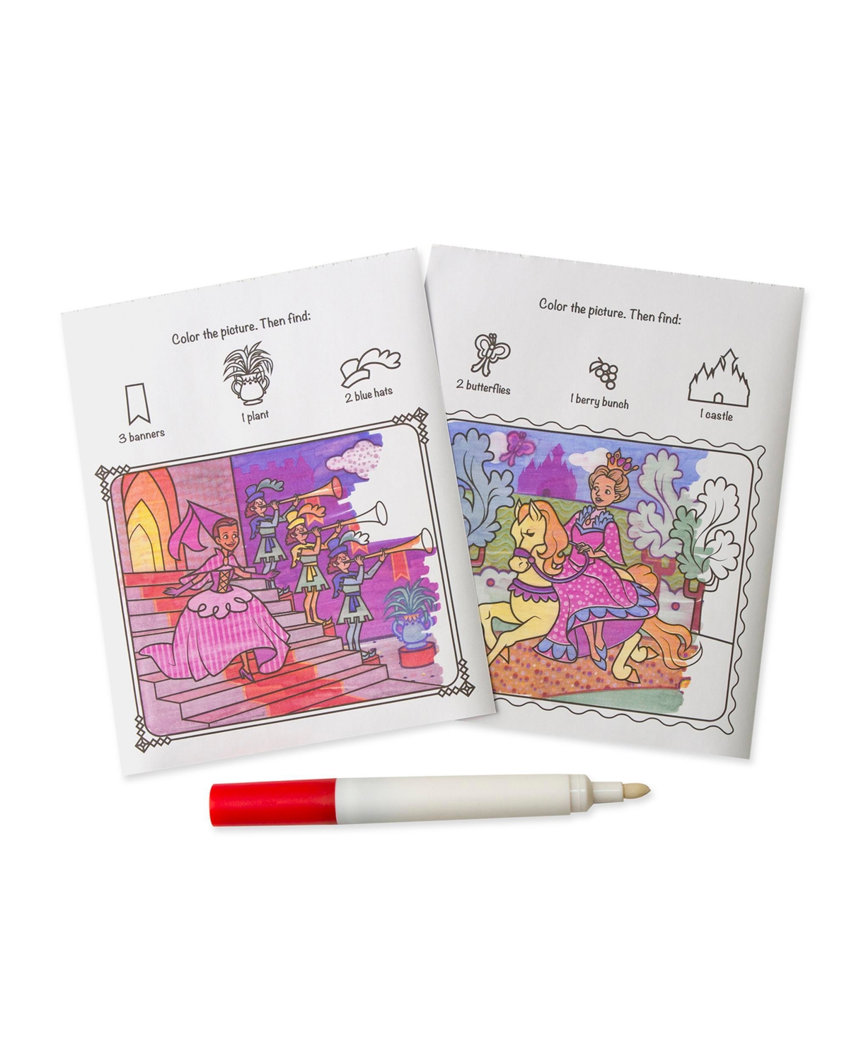 Melissa & Doug On The Go Colorblast Activity Book Princess In Multicolor