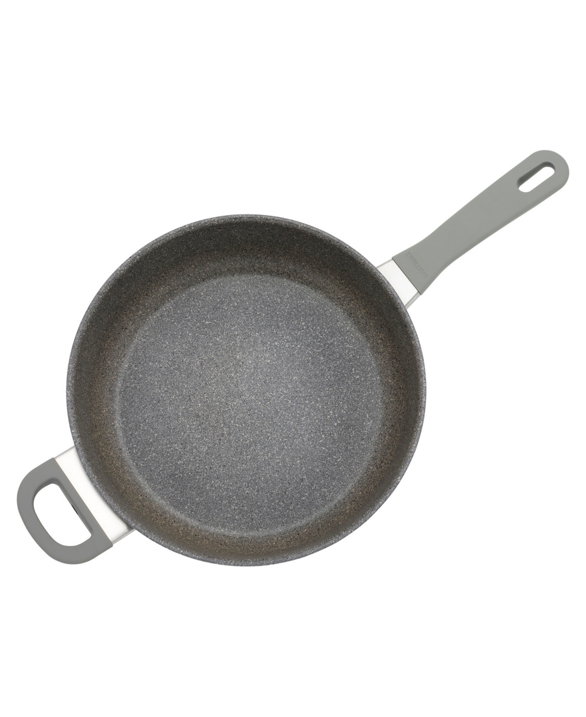 Zwilling Parma Plus Aluminum Nonstick 3.9 Qt Saute Pan With Helper Handle And Lid In Gray