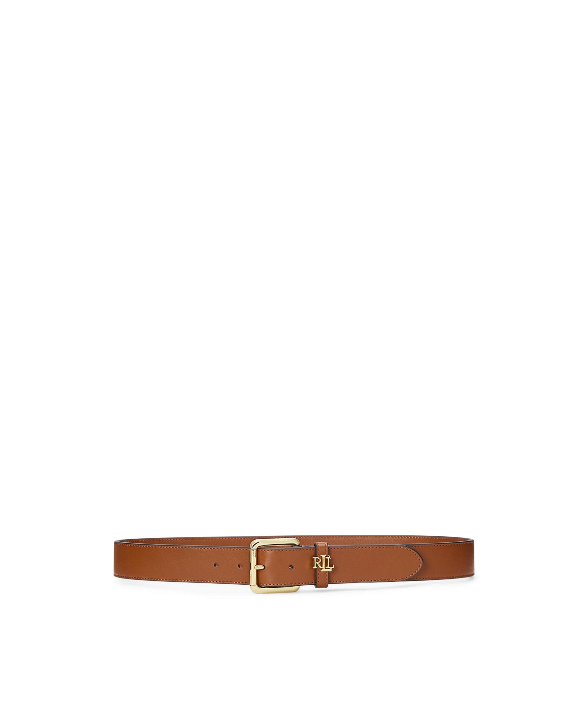 Women's Logo-Keeper Leather Belt - Lauren Tan