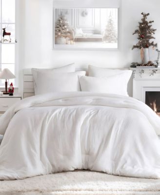 510 Design Mina Waffle Textured Comforter Sets In Off-white