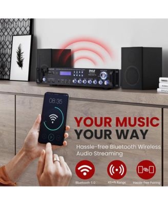 Bluetooth Hybrid Amplifier Receiver - Home Theater Pre-Amplifier with Wireless Streaming Ability, MP3/USB/SD/AUX/FM Radio (3000W MAX)