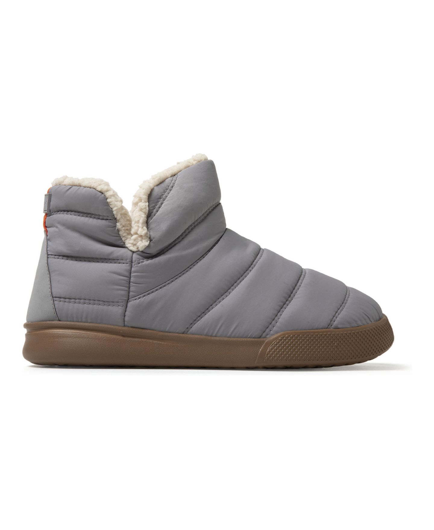 Мужские ботинки Dearfoams Bryant Nylon Puffer Indoor/Outdoor Slipper Boot, цвет: Средний серый — фото 2