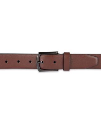 Men's Pebble Grain Feather Edge Dress Belt