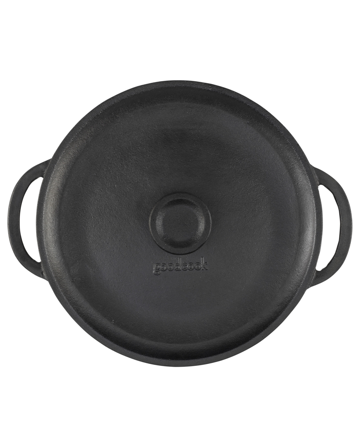 Goodcook Pre-seasoned Cast Iron 5-quart Dutch Oven In Black