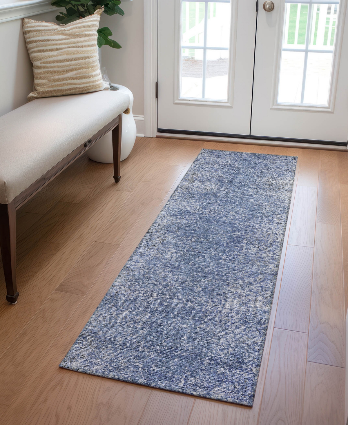 Addison Chantille Acn840 2'3"x7'6" Runner Area Rug In Blue