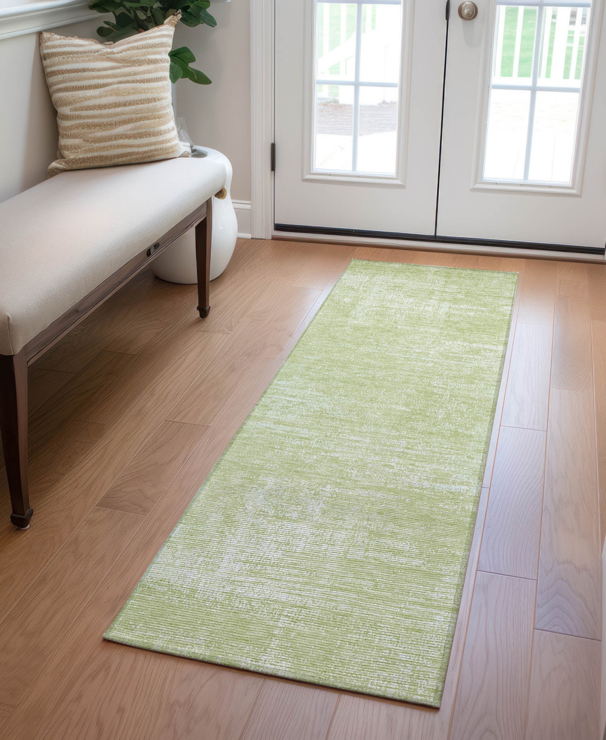 Addison Chantille Acn839 2'3"x7'6" Runner Area Rug In Sage