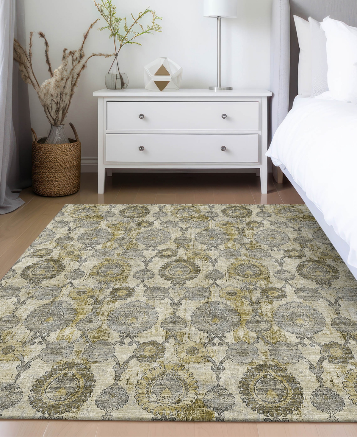 Addison Chantille Acn821 2'6"x3'10" Area Rug In Khaki