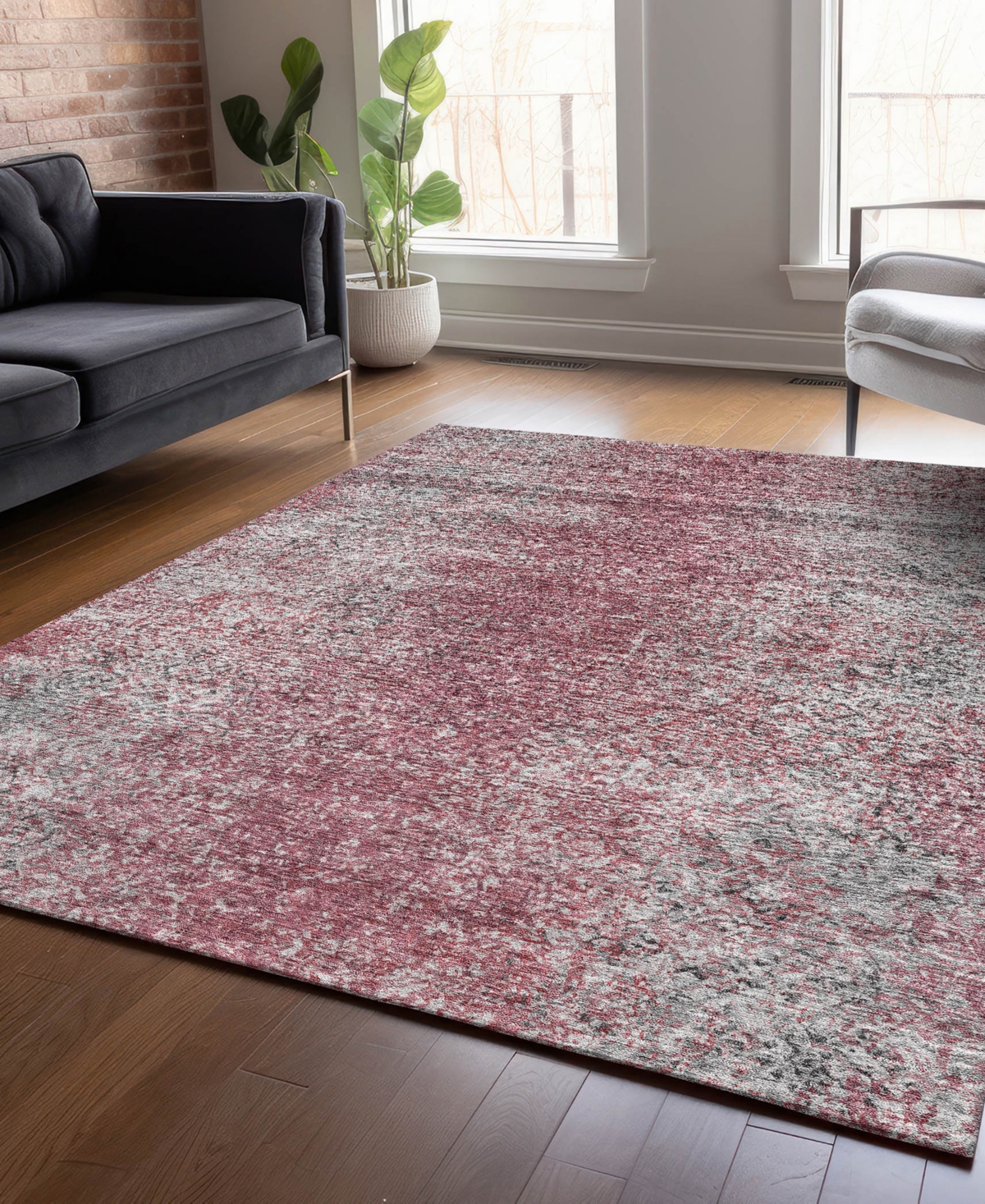 Addison Chantille Acn840 2'6"x3'10" Area Rug In Maroon