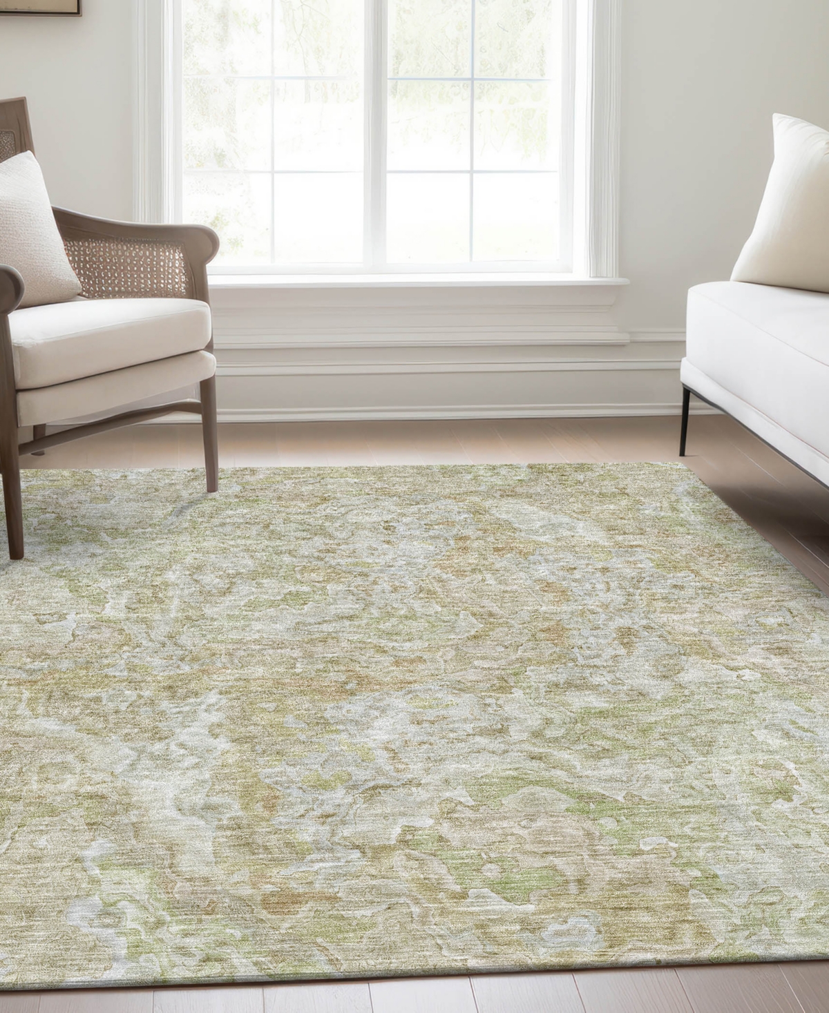 Addison Chantille Acn829 2'6"x3'10" Area Rug In Beige