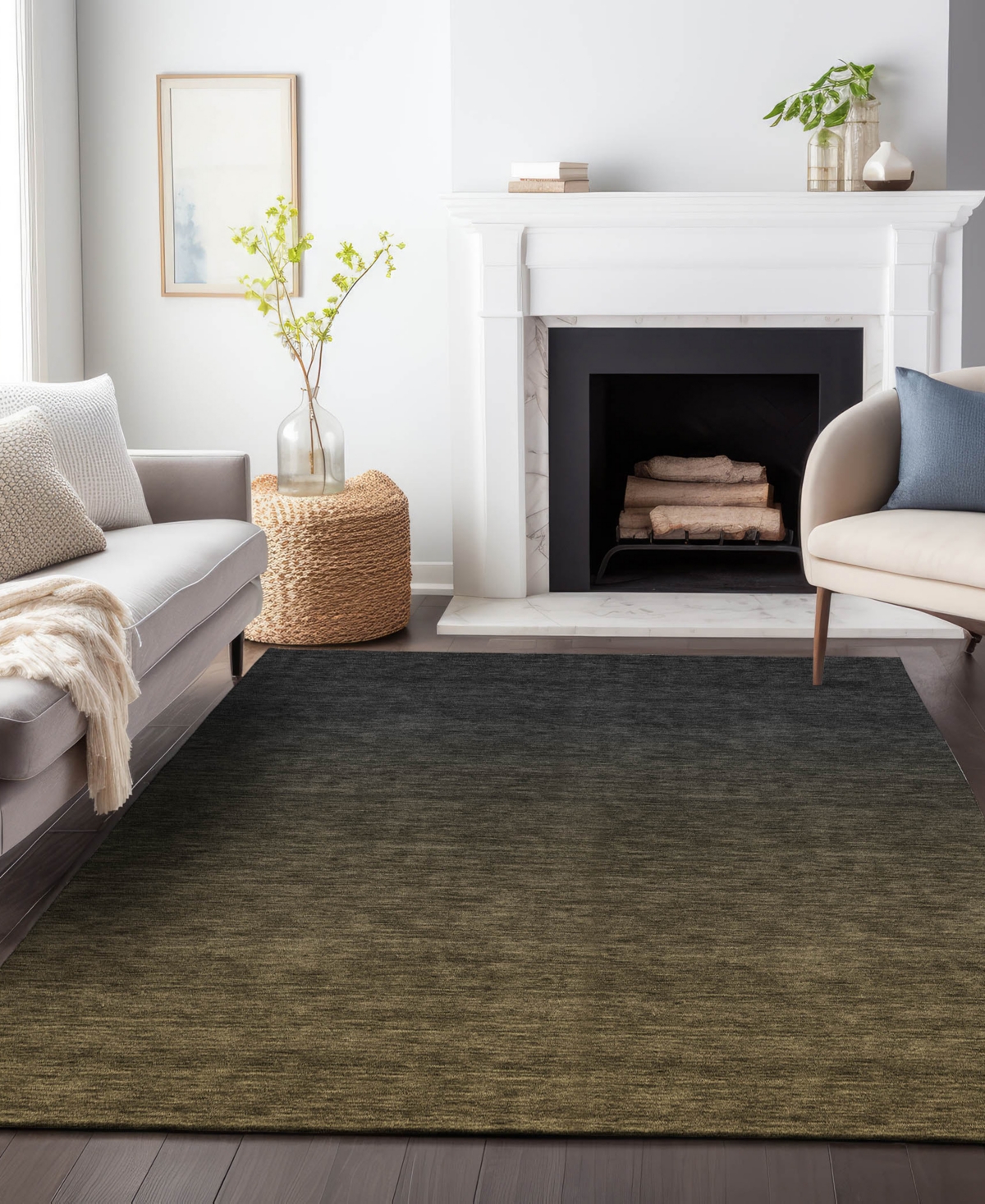 Addison Chantille Machine Washable Acn844 3'x5' Area Rug In Chocolate