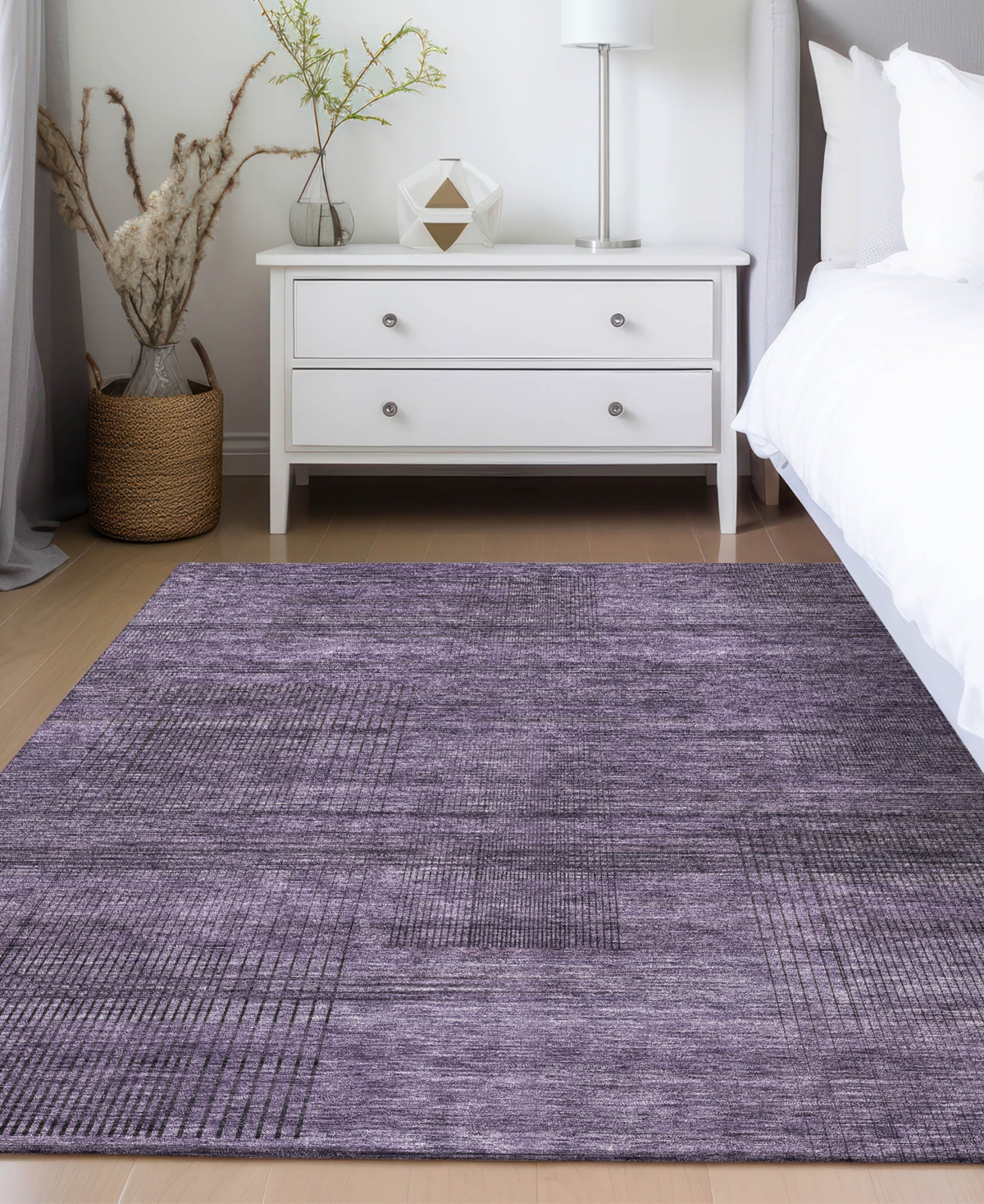 Addison Chantille Acn820 8'x10' Area Rug In Plum