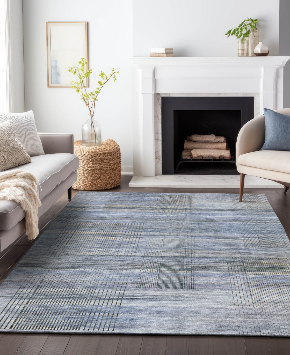 Addison Chantille Acn819 9'x12' Area Rug In Blue