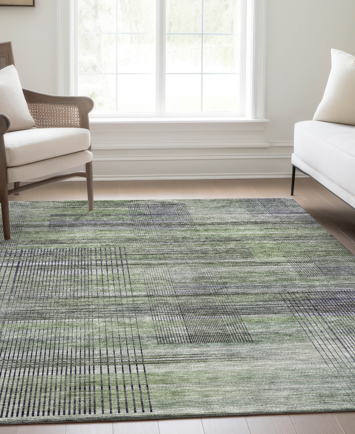 Addison Chantille Acn819 8'x10' Area Rug In Sage