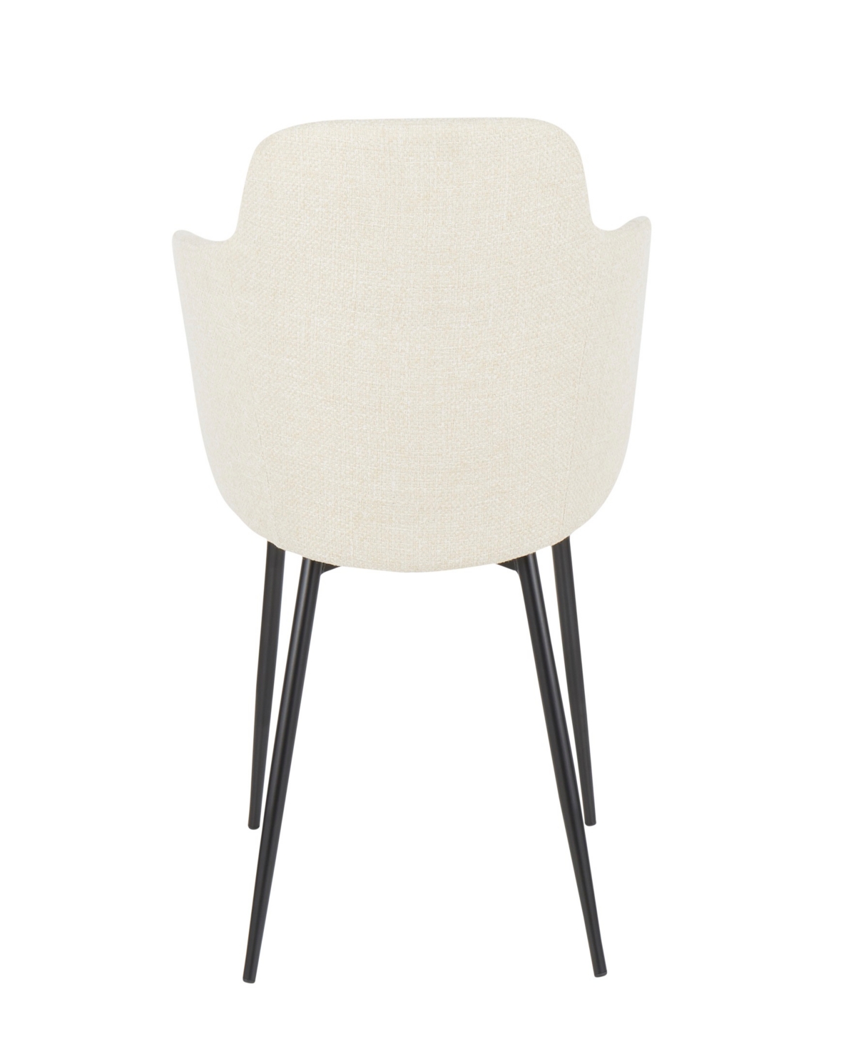 Lumisource 33" Metal Boyne Contemporary Accent Chair, Set Of 2 In Cream
