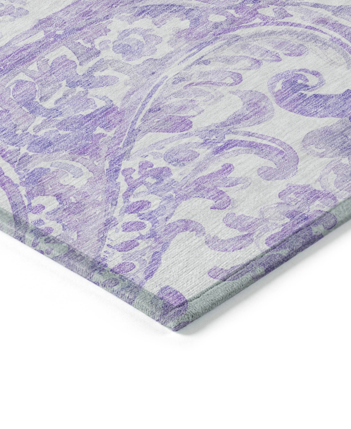 Addison Chantille Acn835 5'x7'6" Area Rug In Lavender