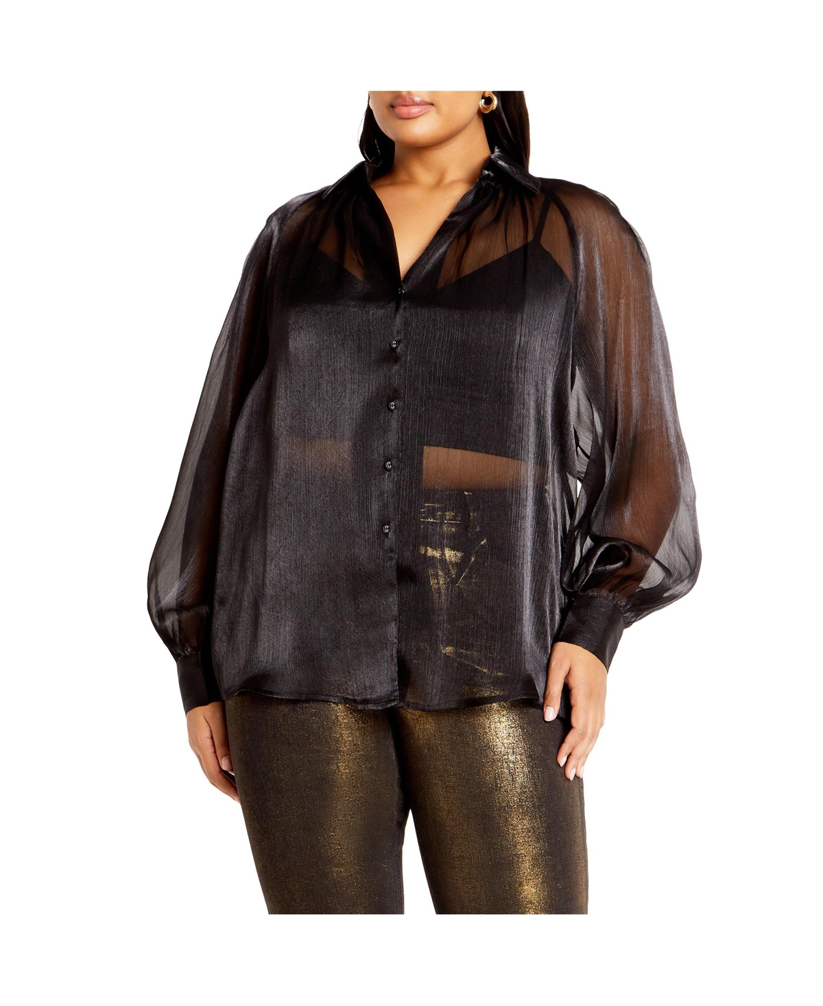 Plus Size Iliana Shirt - Ivory