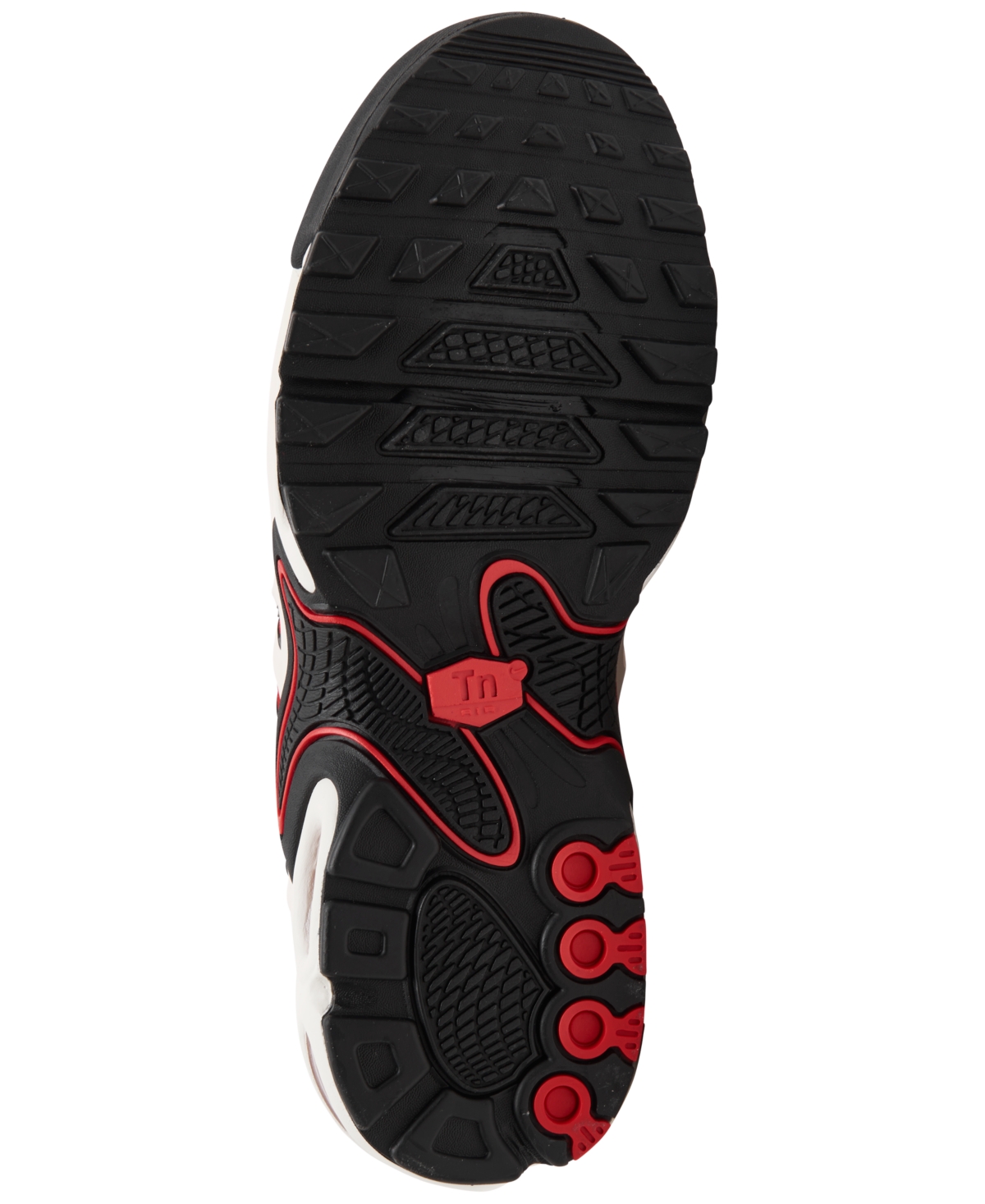 Nike Air Max Plus Drift Sneakers In White And Red In Phantom,met Silver