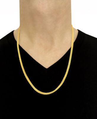 24" Franco Chain Necklace (3.5mm) in 14k Gold