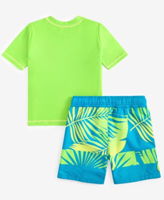 Toddler Boys Rash Guard & Swim Trunks Swimsuit, 2 Piece Set