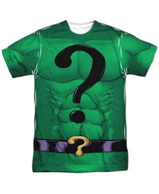 Batman Men's Riddler Uniform Short Sleeve Adult Poly Crew Tee / T-Shirt ...