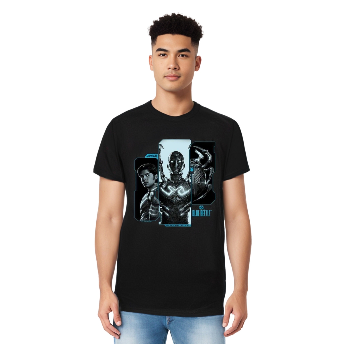 Mens Host Reyes Short Sleeve Adult Tee / T-Shirt - Black