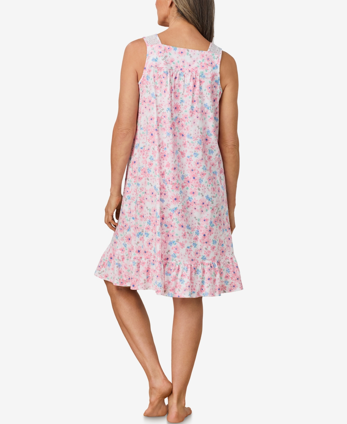 Aria Women's Ballet Sleeveless Nightgown In Pink Floral
