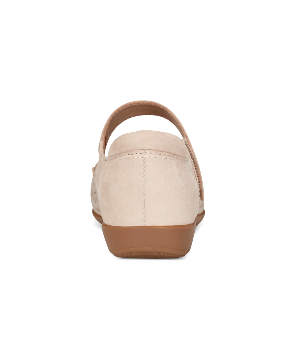 Shop Earth Women's Brady Mary Jane Round Toe Flats In Light Natural Leather