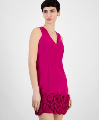 Ruffle-Hem Sheath Dress