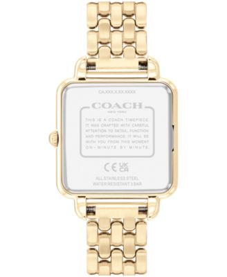Women's Cass Gold-Tone Stainless Steel Bracelet Watch, 28mm