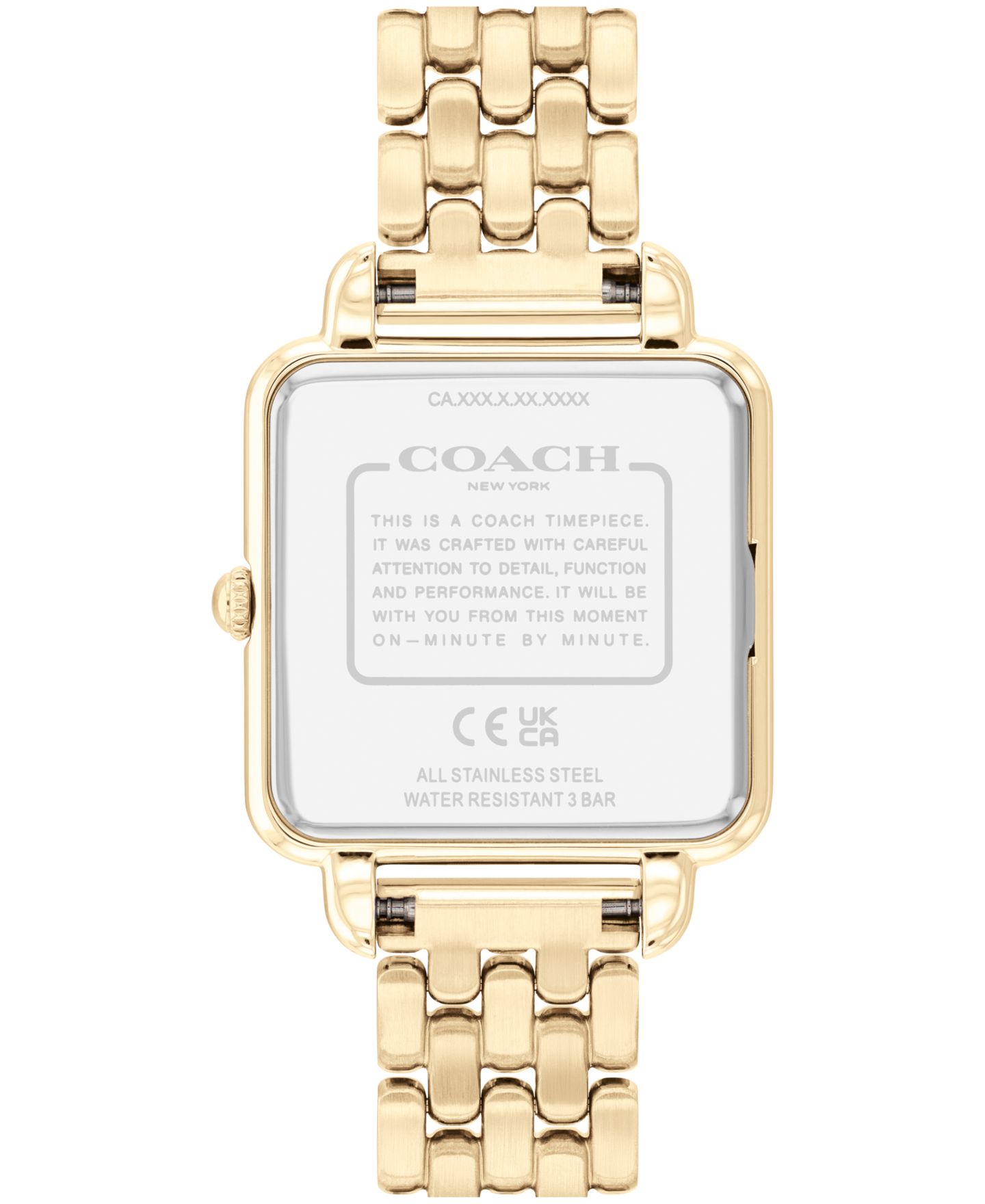 Женские часы COACH Cass Gold-Tone Stainless Steel Bracelet Watch, 28mm — фото 2