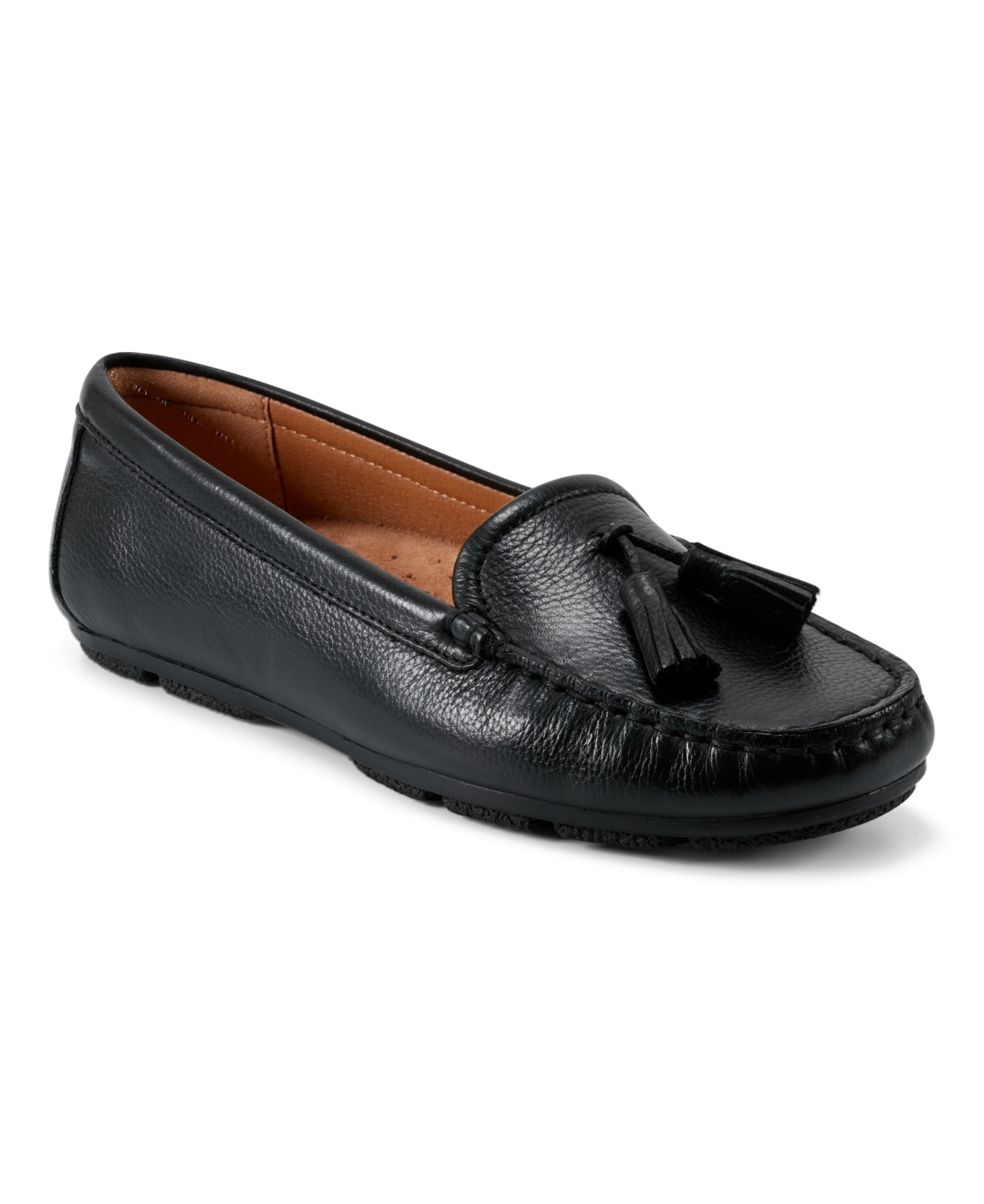 Shop Earth Women's Raquel Tassel Slip-on Loafers In Black Leather