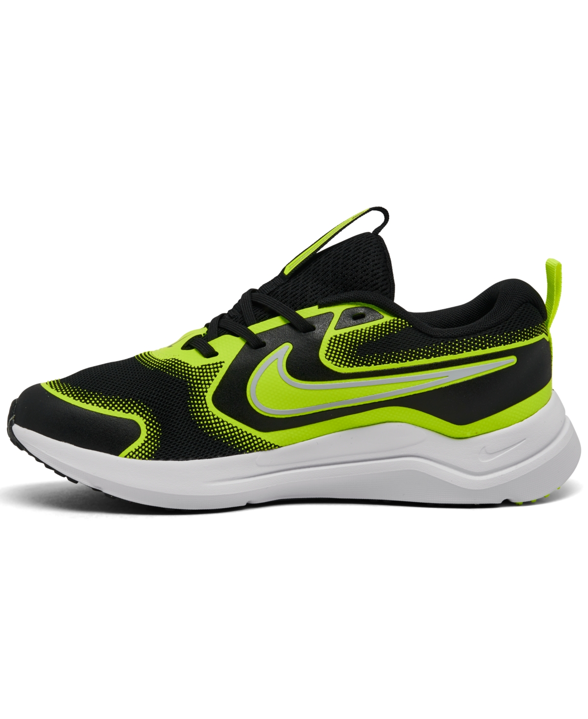 Nike Big Kids Cosmic Runner Running Sneakers From Finish Line In Black,white