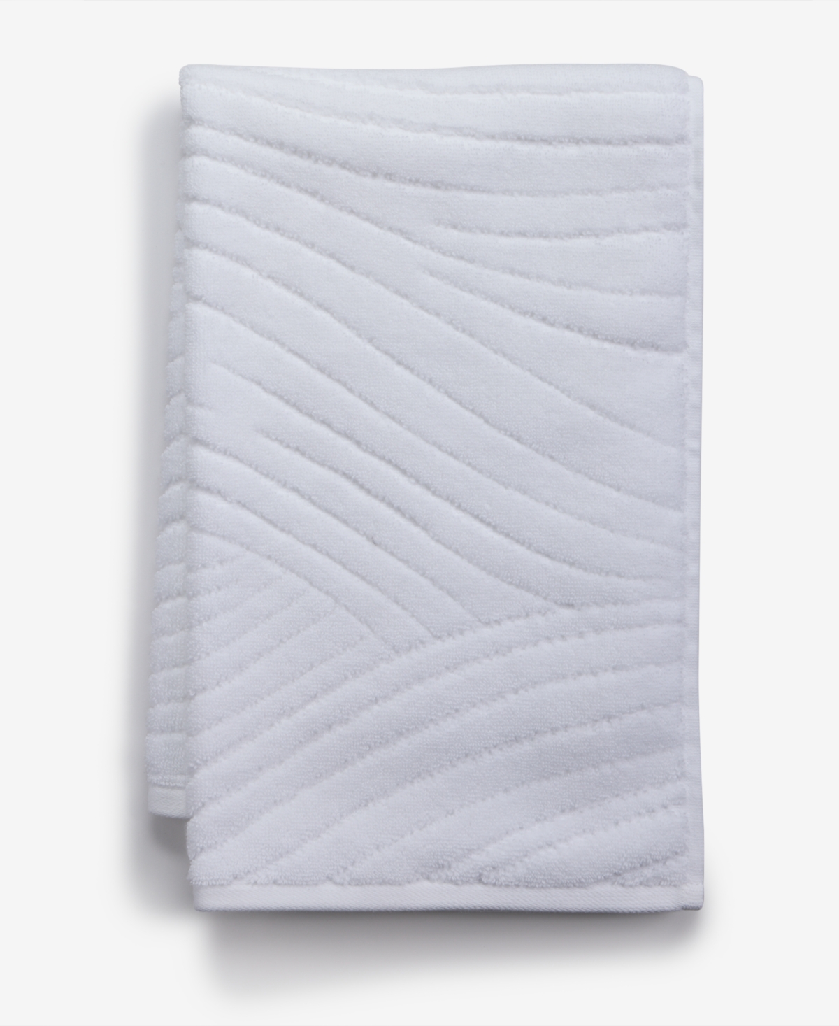 Hotel Collection Expressionist 100% Turkish Cotton Hand Towel, 20" X 30", Exclusively At Macy's In White
