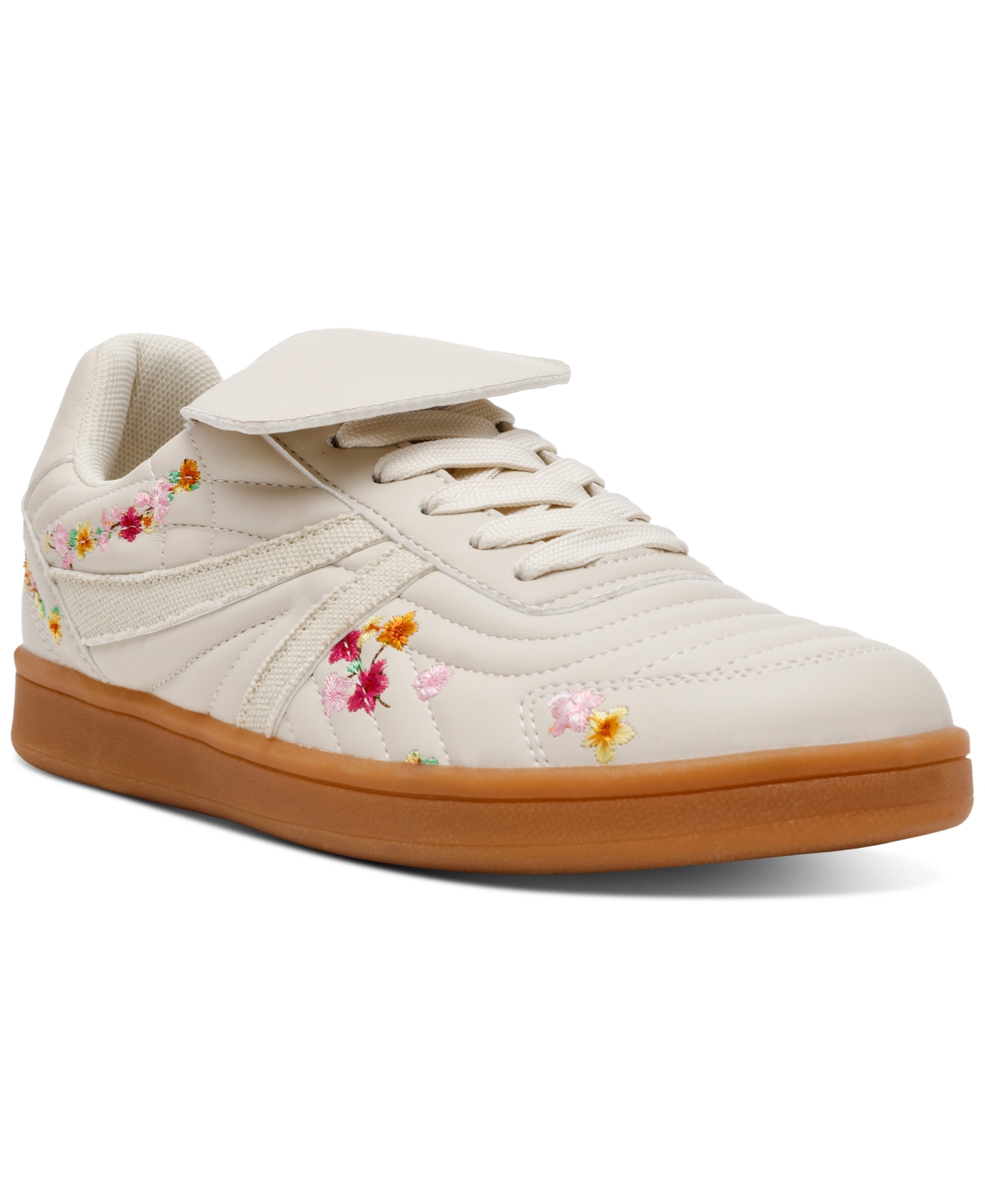 Women's Madrid Foldover Lace Up Sneakers - Maroon Suede