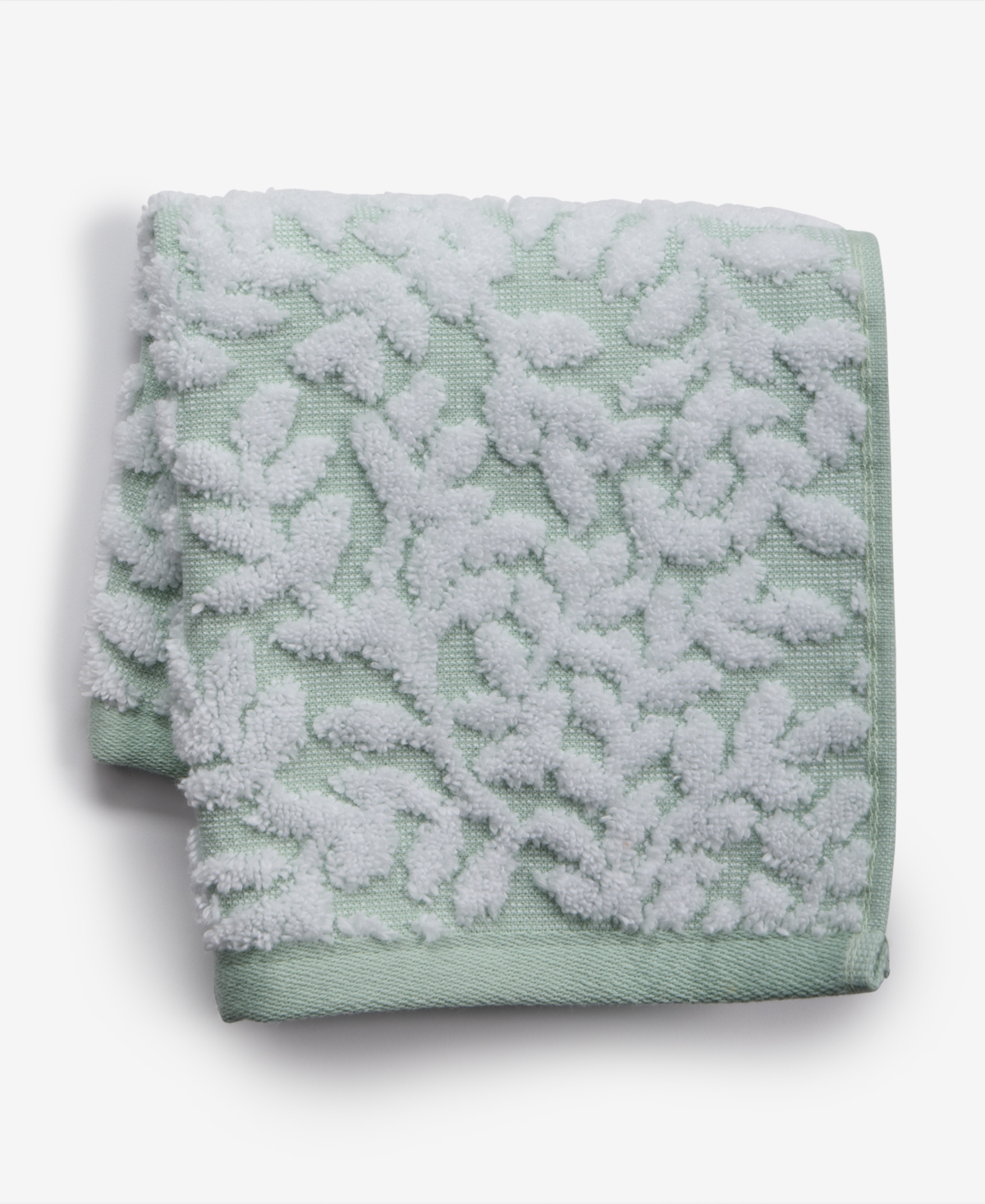 Charter Club Signature Boxwood Washcloth, 13" X 13", Exclusively At Macy's In Moss