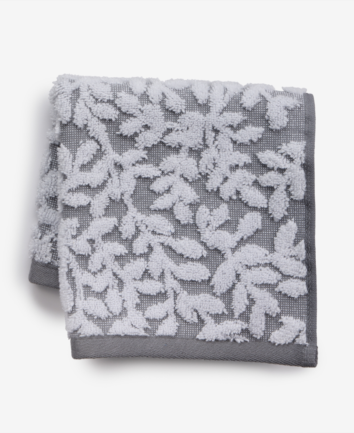 Charter Club Signature Boxwood Washcloth, 13" X 13", Exclusively At Macy's In Stone