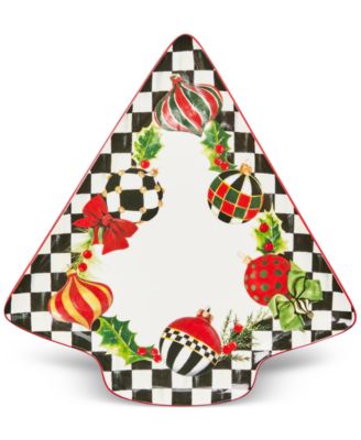 MacKenzie-Childs - Deck the Halls Tree Serving Platter