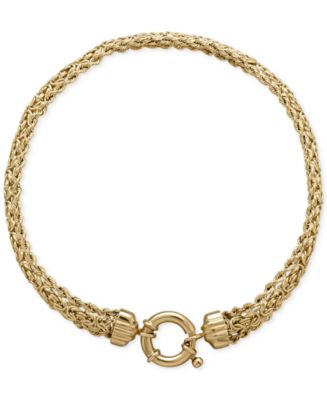 Byzantine Rope Bracelet in 14k Gold - Macy's