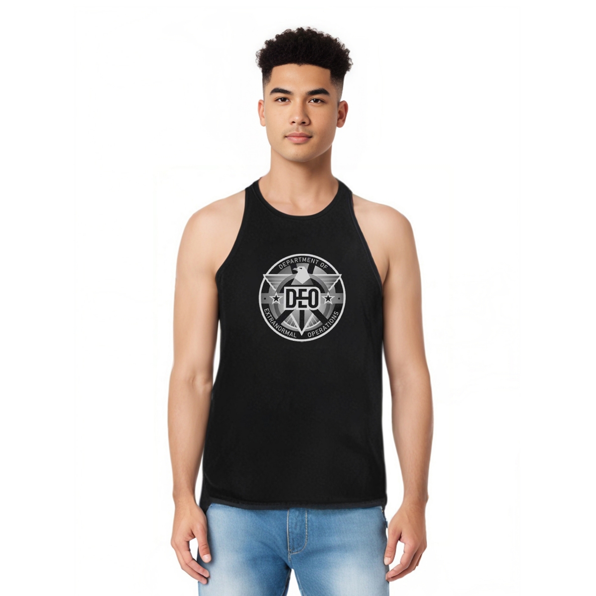 Mens Deo Adult Tank Top - Black